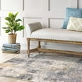 thumbnail image 6 of Moynesa 3'x5' Modern Abstract Area Rug,Washable Bedroom Rug Soft Throw Entry Mat Contemporary Faux Wool Non-Slip Stain Resistant Carpet for Living Room Kitchen Bath Office, Gray, 6 of 7