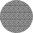 thumbnail image 1 of Ahgly Company Machine Washable Indoor Round Transitional Silver Gray Area Rugs, 8' Round, 1 of 7