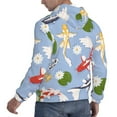 thumbnail image 6 of Balery Colorful Koi Fish Pattern Mens Hoodie Kangaroo Pocket Hoodie Pullover Hooded Sweatshirt Ideal for Daily Wear Travel and Home-Medium, 6 of 7