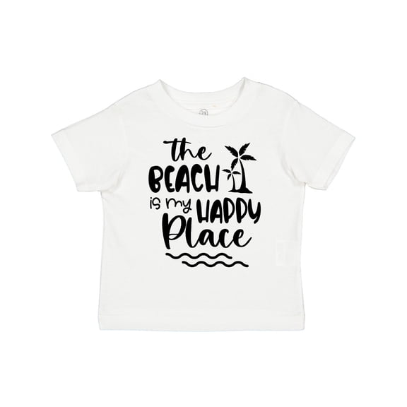 Inktastic Spring Break the Beach is My Happy Place Boys or Girls Toddler T-Shirt