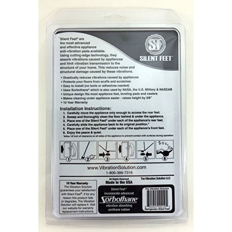 Silent Feet Anti-Vibration Pads for Refrigerators - Walmart.com Silent Feet Anti-Vibration Pads for Refrigerators - Walmart.com
