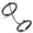 Jet, variant on Alamode  IP Light Black IP Gun Stainless Steel Ring with Top Grade Crystal, Clear - Size 12