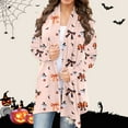 thumbnail image 4 of Women's Halloween Cardigan Long Sleeve Printed Knit Sweater Casual Fall Winter Cozy Pullover Top for Daily Wear Outing, 4 of 4