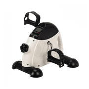 GoDecor Portable Mini Exercise Pedal Bike, for Legs and Arms, White
