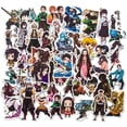 thumbnail image 3 of Paquete de 50 pegatinas de anime, calcomanías para portátiles, equipaje, maleta, botella de agua, bicicleta, motocicleta, monopatín, parachoques de coche Zhivalor XMWJ251, 3 of 4