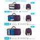 thumbnail image 5 of Bolsa de viaje Gonex de 80 L, plegable, resistente al agua, color morado, 5 of 7