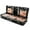 Black, variant on Home Textile Storage Large Capacity Decorative Organizer for Wrapping Paper and Accessories Seasonal Home Organization Solution for Card and Holiday Craft Storage,40.5*14*6 in,Black