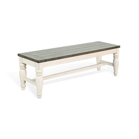 Sunny Designs Pasadena Bench with Mindi Veneer Seat