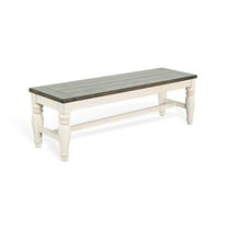 Sunny Designs Pasadena Bench with Mindi Veneer Seat
