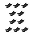 thumbnail image 3 of Seitruly Delantal de afeitar para hombre, babero, pelo afeitado, regalos de peluquería para adultos, Baberos de tela, receptor antiadherente, Negro 10piezas, 3 of 6
