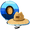 Natural Blue Stripes, variant on Men's Straw Hat Wide Brim Outdoor Lifeguard Straw Sun Hat (Size: Large/X-Large)