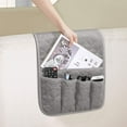thumbnail image 2 of Sofa Armrest Organizer Non-Slip Arm Chair Bedside Caddy Storage Organization for Recliner Couch with 5 Pockets for Cell Phone TV Remote Magazines (Grey), 2 of 7