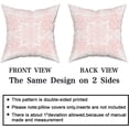 thumbnail image 2 of Pink Gray Ethnic Boho Throw Pillow Covers 16X16 Inches Set of 2 Bohemian Carpet Pattern Vintage Pillow Cases Black Teal Grey Floral Pillow Cover Farmhouse Home Decor for Sofa Couch Porch Outdoor, 2 of 6