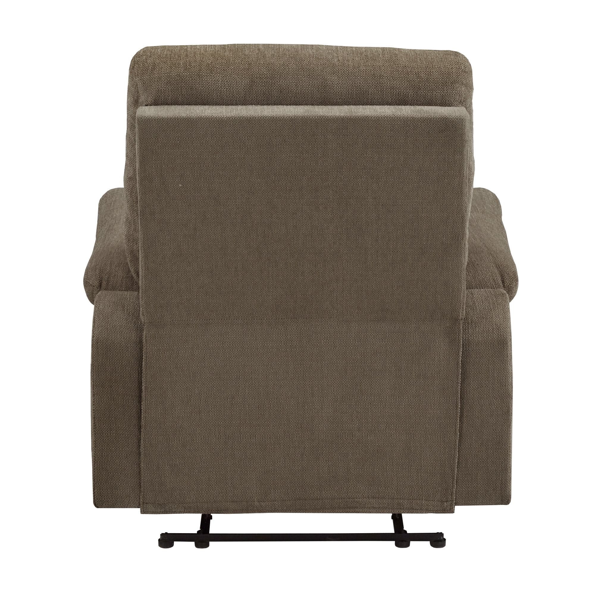 Weston Home Boerne Chenille Fabric Manual Recliner, Dark Gray