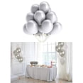 thumbnail image 4 of Globos de látex para decoración de baby showers felices, globos de fiesta (plata, 10 unidades), 4 of 4