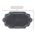 thumbnail image 3 of Home Weavers Allure Collection Bathroom Rug 100% Cotton Tufted Bathroom Rug, Soft & Absorbent Bath Rugs, Non-Slip Bath Rug, Machine Wash Dry Bath Mats - 21"x34" Bath Rug, Dark Gray, 3 of 8