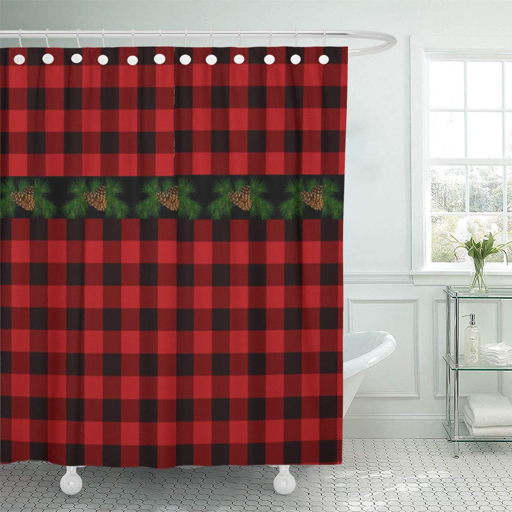 Agnew Modern Tartan Shower Curtain main image 1