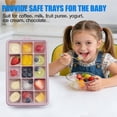 thumbnail image 6 of Lumikrypt 4 Pack Silicone Ice Cube Trays with Lid, Easy Release Ice Molds, BPA Free, Reusable and Stackable Ice Trays for Freezer for Cocktail, Whiskey, 6 of 7