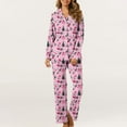 thumbnail image 2 of RKSTN Ensembles de Pyjama pour Femmes, Poche Imprimée, Ensemble de Pyjama Doux et Confortable pour Usage Quotidien à la Maison, 2 of 5
