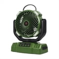 thumbnail image 1 of Ventilador de Camping Portátil Recargable por USB con Luz LED, Circulador de Aire, Cabezal Vibratorio y Gancho para Colgar para Uso en Exteriores., 1 of 5
