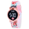 Disney Ariel Unisex Child LED Watch with Silicone Strap with Dangle Shell Charm (PN4414WM)