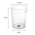 thumbnail image 2 of Bote De Basura Transparente Para Mascotas Con Asas De Gran Apertura, Multiusos, Contenedor De Basura Transparente Para El Hogar, Cocina, Baño, Oficina, Sala De Estar, 2 of 5