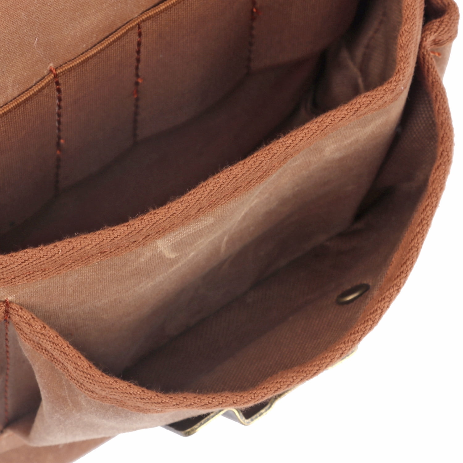 TOURBON Carpenter Framer Work Tool Belt Suspenders Electricians Tool Bag Harness-Brown Canvas