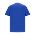 thumbnail image 4 of CFLVAEK Big and Tall Mens T Shirts Loose Short Sleeve Cotton Tshirts Crew Neck Casual Summer Tshirts Solid Color Basic Tees Blue XXXXXL, 4 of 5