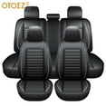 thumbnail image 5 of OTOEZ Car Seat Covers Universal Full Set 5 Seats Leather Front Back Cushion Pad Protector, 5 of 10