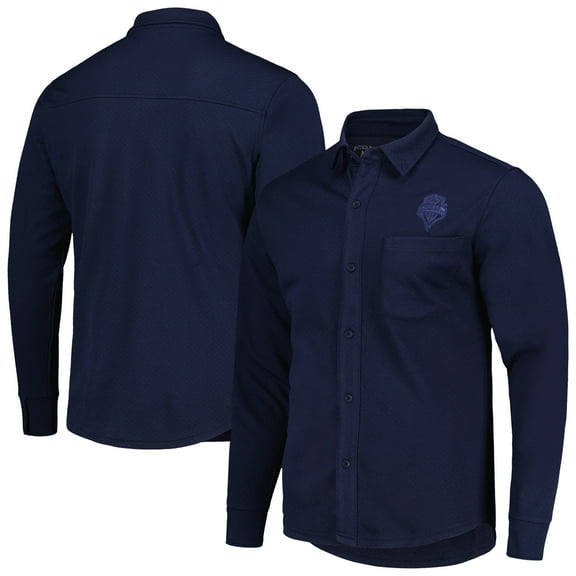 Men's Antigua Navy Seattle Sounders FC Streamer Diamond Button-Up Shacket