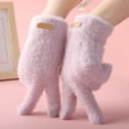 thumbnail image 3 of Touchscreen Gloves Solid Color Thick Non-slip Unisex Winter Gloves Warm Gloves, 3 of 10