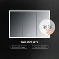 thumbnail image 5 of Blossom Capella 48" LED Medicine Cabinet| Bathroom Lighted Mirror Storage | Defogger | Smart Memory, 5 of 9