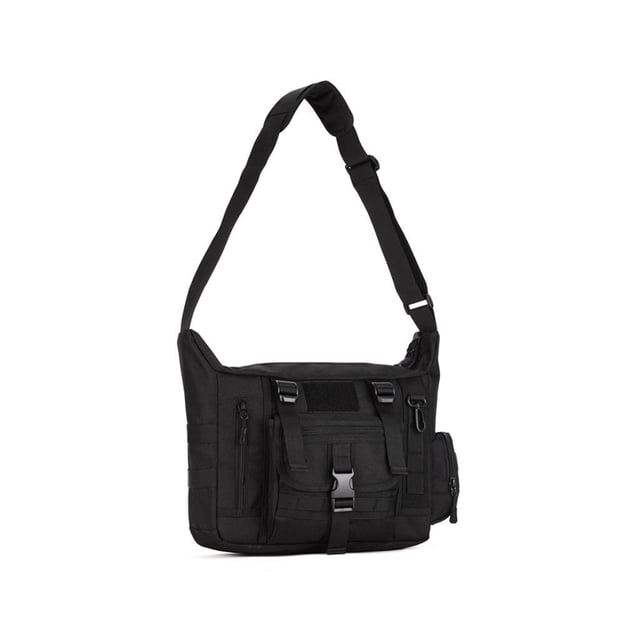 Soidarity Bolso de hombro ajustable para hombre, bolsos cruzados de gran capacidad, escolar, almacenamiento de teléfono móvil, viajes de Escalada Negro Soidarity OD029531-01