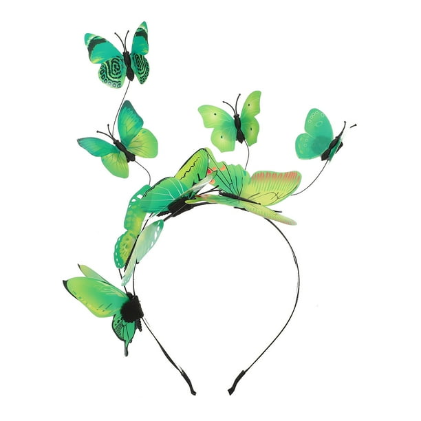 KAKOWELY Diadema de mariposa para fiesta, aro para el pelo, diadema de Halloween, tocado para disfraz