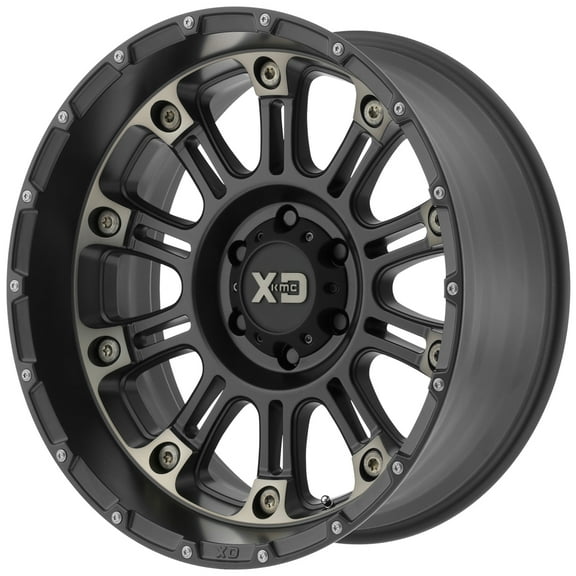 KMC-XD Wheels XD82921088924N XDWXD82921088924N HOSS 2 20x10 8x180.00 SATIN BLACK MACH W/ DARK TINT CLEAR COAT (-24 mm)