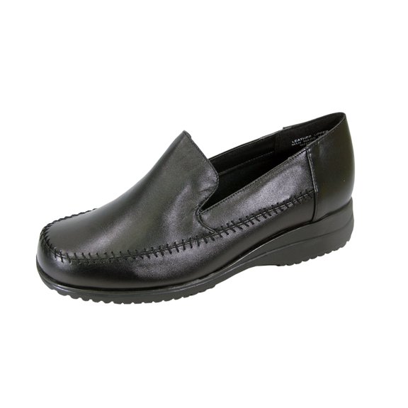 24 HOUR COMFORT Cayla Wide Width Comfort Shoes For Work and Casual Attire BLACK 9.5