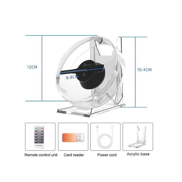 Proyector holográfico WEIHJMXG Lámpara holográfica de escritorio
