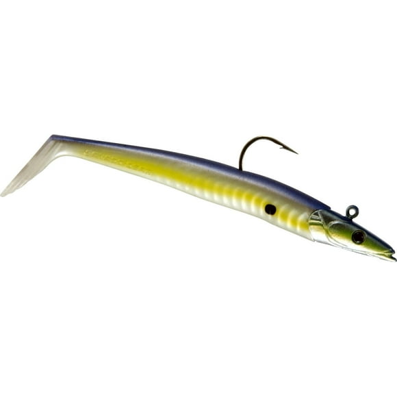 Savage Gear Se-J160-SS Soft Sandeel Lure 6" 1-1/2oz Sinking 1 Head, 2 Bodies, Sexy Shad, Soft Sandeel Lure, Sexy Shad