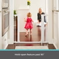 thumbnail image 5 of Toddleroo by North States Extra Wide Bright Choice Auto-Close Baby Gate with Door. Pressure Mounted Baby Gate for Doorways, Child Gate Fits Openings 29.75” to 52 Wide. (30 Tall, White), 5 of 5