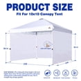 thumbnail image 2 of Laterales para toldo SCOCANOPY, paquete de 3, 218 x 305 cm, blanco, 2 of 7