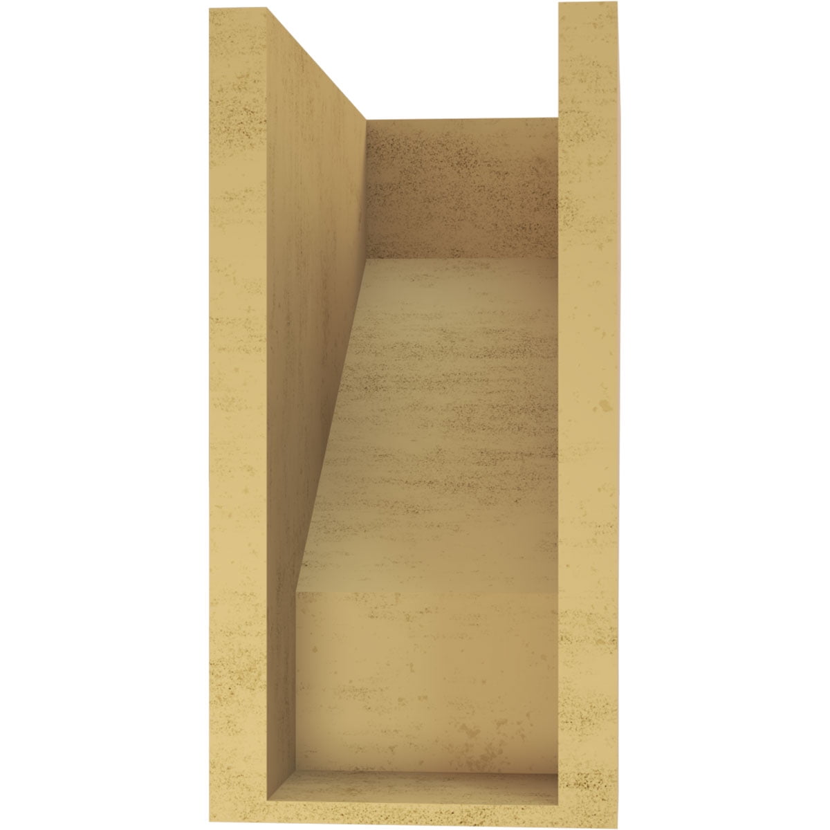 7"W x 14"D x 14"H Classic Clemmons Rough Cedar Woodgrain TimberThane Corbel, Primed Tan