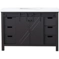 thumbnail image 3 of Lexora Home Marsyas 48" Quartz Top Single Vanity with Sink in Brown, 3 of 9