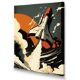 thumbnail image 2 of DESIGN ART Designart "Space Shuttle" Space Wall Art For Living Room 34 in. wide x 44 in. high, 2 of 5