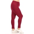 thumbnail image 2 of MOA COLLECTION Women's Plus Size Elastic Band Waist Stretch Comfy Workout Leggings Pants, 2 of 4