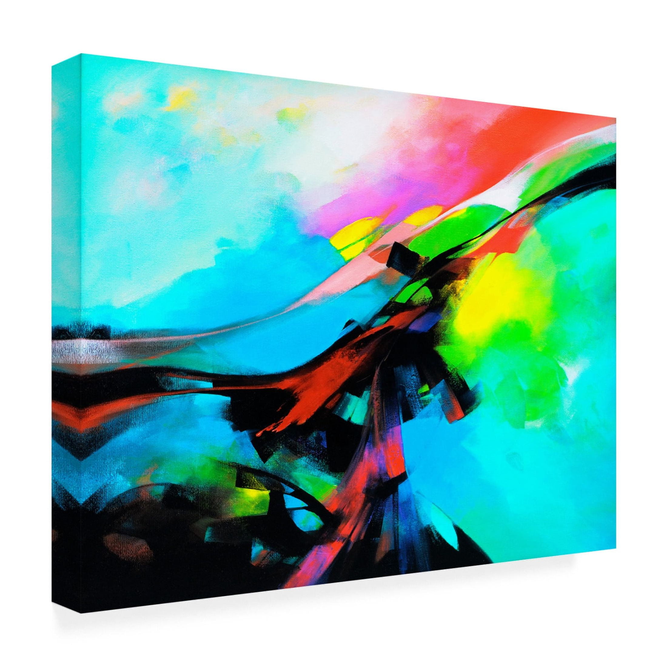 Canvas Wall Art - Thomas Leung 'Exciting' Wall Art for Living Room, Bedroom, or Office Décor by Trademark Fine Art - 32 x 24 Inches