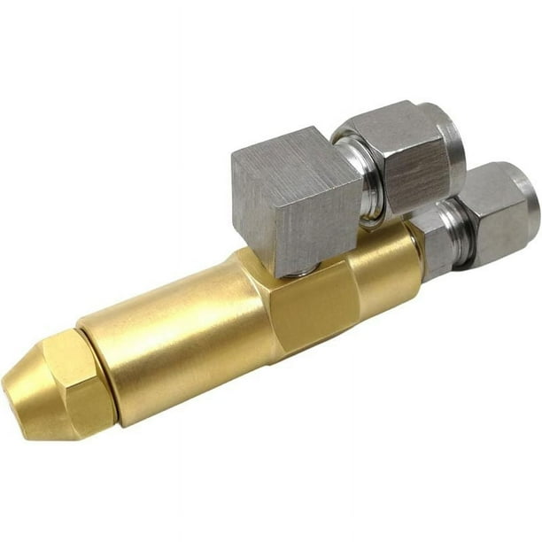 Boquilla para quemador de aceite residual, kit de quemador de boquilla para horno de aceite residual, boquilla atomizadora de aire de sifón, pulverizador de aceite de cono lleno de combustib