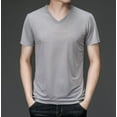 thumbnail image 4 of Vedolay Men Shirts Short Sleeve Shirt Men's | Performance Snap-Front with Modern Style,Gray 3XL, 4 of 5