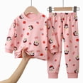 thumbnail image 4 of TOWED22 Toddler Infant Baby Girl Boy Fall Winter Clothes 2pcs Long Sleeve Soft Sweatshirt Tops and Pants Set Cartoon Print Outfits Clothing(Pink,3-4 Y), 4 of 4