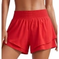 thumbnail image 2 of Admvng Shorts for Women Flowy High Waist Elastic Gym Workout Shorts, 2 of 5