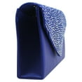 thumbnail image 3 of Willtoo Women Rhinestone Decor Envelope Clutch Bag Evening Party Handbag Purse Blue, 3 of 3